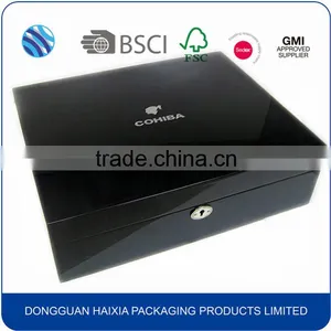 High-end Custom Pine Wood Cigar Gift Box Wholesale thumbnail-1