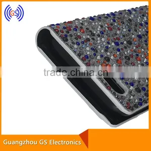 PU Leather Case With Rhinestone Customized Flip Case For Samsung Galaxy S6 Edge thumbnail-5