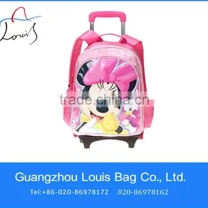 Low Price Girls Trolley Backpack,mickey Mouse School Bag With Wheels,kids Trolley School Bag thumbnail-1