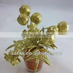 Foam Artificial Glitter Apple for Christmas Decoration thumbnail-1