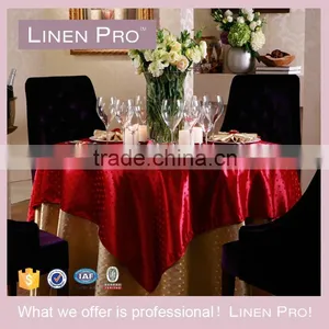 LinenPro Cocktail Table Cloth With Fringe, Beer Pong Table Cloth thumbnail-4