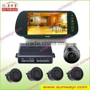 7 Inch TFT-LCD Mirror Car Radar Parking Sensor no Drill thumbnail-1