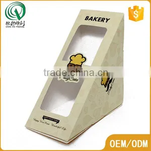 Triangle Shape Bespoke Small Food Carton Gift Box With Clear Window Quality Choice Supplier's Choice thumbnail-2