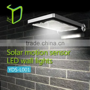 Waterproof IP44 Garden Outdoor With Rechargeable Battery Solar Wall Light And Motion Sensor Lights thumbnail-1