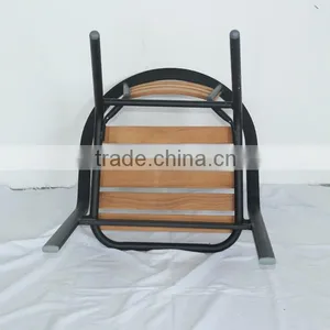 Restaurant Furniture Ourdoor Good Quality Relaxing Wooden Aluminum Chair YC008 thumbnail-5