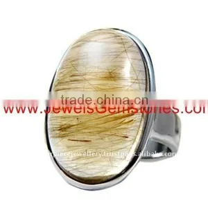 Silver Gold Hair Rutilated Quartz Jewellery KRJ265721-0 thumbnail-1