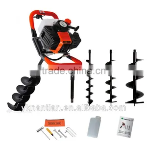 49cc Post Hole Digger Petrol Fence Fencing Earth Drill 100 200 300 mm Auger thumbnail-1