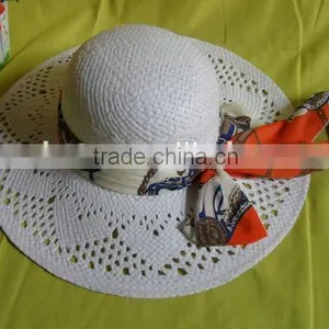 China Manufacture Top Sell Women's Straw Floppy Beach Hat thumbnail-1