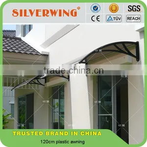 Hot!High Quality Durable Easy Assembly DIY Polycarbonate Plastic Awning thumbnail-1