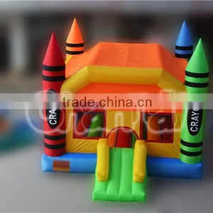 Residential Crayon Inflatable Bounce House thumbnail-2