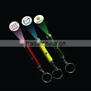 Projection Led Flashlight Keychain Factory Direct Sale Cheap Prices Projection Flashlight Keychain thumbnail-1