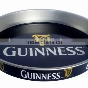 Customized Factory Price Round Bar Serving Tin Tray, Round Metal Tin Trays, thumbnail-2
