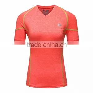 Four Colors Wholesale Fitness Clothing Women Sexy Yoga Wear Sports Running t Shirt thumbnail-3