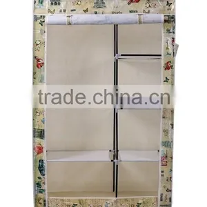 Modern Popular Fashion Folding Textile Wardrobe thumbnail-4