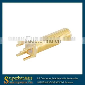SMA Vertical Thru Hole Jack Small Electrical Connectors for PCB thumbnail-2
