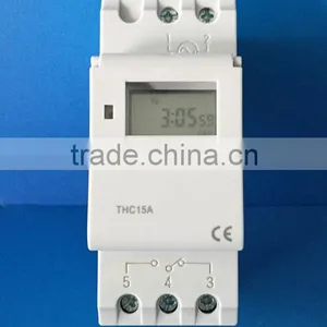 7 Days 24Hour Din-rail Mounting 17ON/OFF Weekly Program Digital Time Switch THC15A thumbnail-1