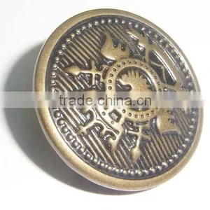 Custom Design Antqiue Brass Hand Sewing Button for Coat thumbnail-1