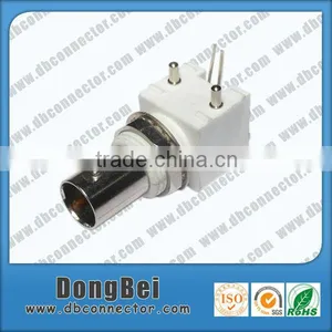 Radio Frequency Bnc Female Right Angle Plastic Pin and Socket Connector thumbnail-1