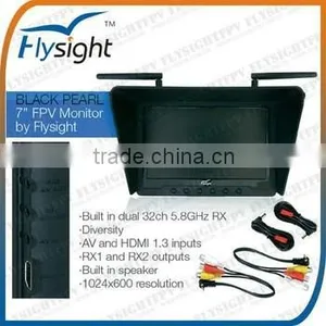 B349 Dual Diversity Flysight BLACK PEARL 32CH 7'' Monitor For Quadcopter KIT With Power System thumbnail-2