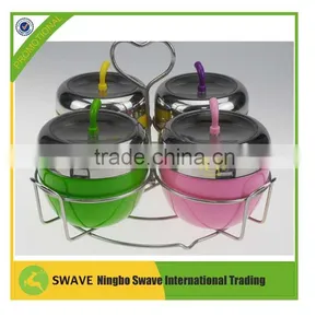 2016 Apple Shape Colorful Stainless Steel Seasoning Pot P77150 thumbnail-5