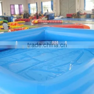 2016 Selling Middle Blue Inflatable Rectangle Swimming Pool thumbnail-1