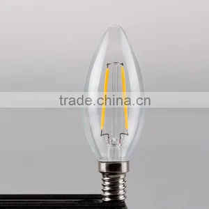 China Supplier Led Lamp E14/E27 Led Filament Bulb C35 Candle Light With CE ROHS SAA TUV thumbnail-5