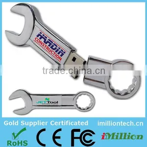 2016 New Product!! Metal Wrench USB 2.0 Thumbdrive for Promotion, No Encryption Custom Logo USB Flash Drive thumbnail-1