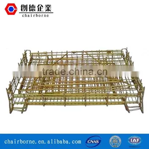 Folding Carbon Steel Metal Cage Storage Pallet Container for Sale thumbnail-4