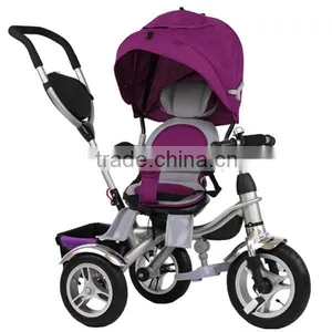 Cheap Price Kids Pedal Tricycle Baby Tricycle With Cnopy,Steel Frame Baby Tricycle With 3 Wheels thumbnail-1
