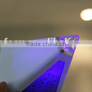 Top Sale Triangle Color Changing Digital Alarm Clock/desk Clock/calendar Clock thumbnail-6