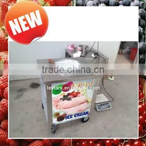 2015 Factory Supply Single Pan Fried Ice Machine for Ice Cream Shops Made in China thumbnail-1