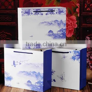 Creative Beautiful China Style Gift Paper Packaging Bag With Handlle for Gift Shopping thumbnail-1