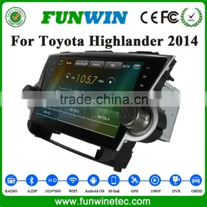Double Din Car Dvd Player for Toyota Highlander 2012 2013 2014 Support GPS/Bluetooth/Radio 3G/WIFI/DVR Function thumbnail-1