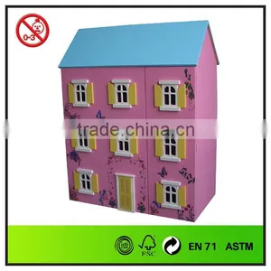 3-Storied Empty Wooden Toys Dollhouse thumbnail-1