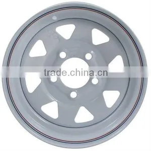 White Steel Wheel Rims on Sale Spoke Wheel Hot Wheel Rims thumbnail-1
