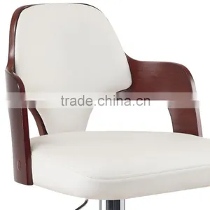 Promotional Durable PU Leather Upholstered Restaurant Chair/ High Quality Plywood Bar Chair/ Woodend Chair thumbnail-4