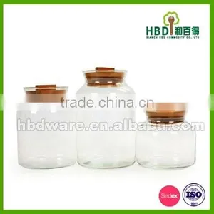 Glass Storage Containers Set With Bamboo Lid thumbnail-5