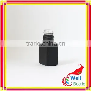 15ml 30ml Solid Matte Frosted Rectangle Black Glass Dropper Bottles Wholesale for e Liquid e Juice Vape Juice GR193R thumbnail-2