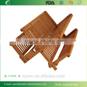 Beautiful and Durable Bamboo Collapsible Dish Rack thumbnail-1