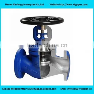 DIN Standard Bellow Seal Globe Valve Drawing thumbnail-2
