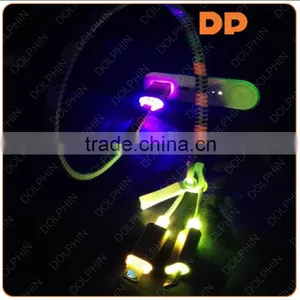 New Gadgets Visible LED Light USB 2 in 1 Zipper Cable for Smartphone thumbnail-4