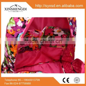 2016 Wholesale Cotton Candy Quilted Textile Printing Foldable Aoking Backpack thumbnail-2
