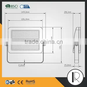 CE GS IP65 Slim 20W LED Floodlight thumbnail-6