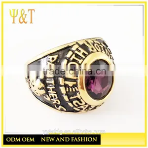 Jingli Jewerly Custom PANTHERS Ring for Man Military Jewelry, Stainless Steel High School Ring Jewelry(HF-066) thumbnail-3