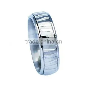 Fashionable Titanium Laser Engraved Ring thumbnail-1