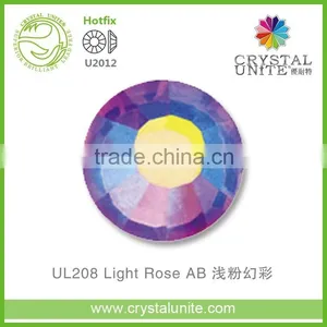 U2012 Light Rose AB Lead Free Hot Fix Rhinestone thumbnail-1
