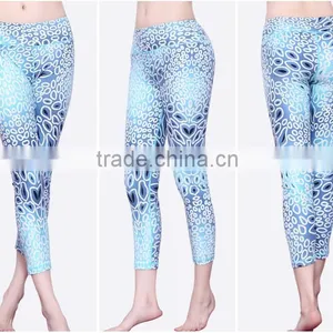 Wholesale Sublimation Compression Pants Elastic Band Pants High Quality Yoga Pants thumbnail-2