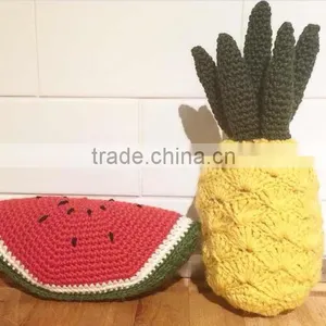 Custom Handmade Crochet Knitted Watermelon/pineapple thumbnail-1