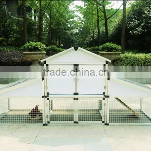 Hot Sale Aluminum Cheap Animal House Chicken Coop W/Nesting Box and Outdoor Run thumbnail-2