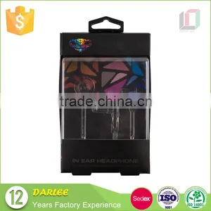 Top Grade Custom Logo Recyclable Free Sample Earphone Headset Package Box With Clear Window thumbnail-2
